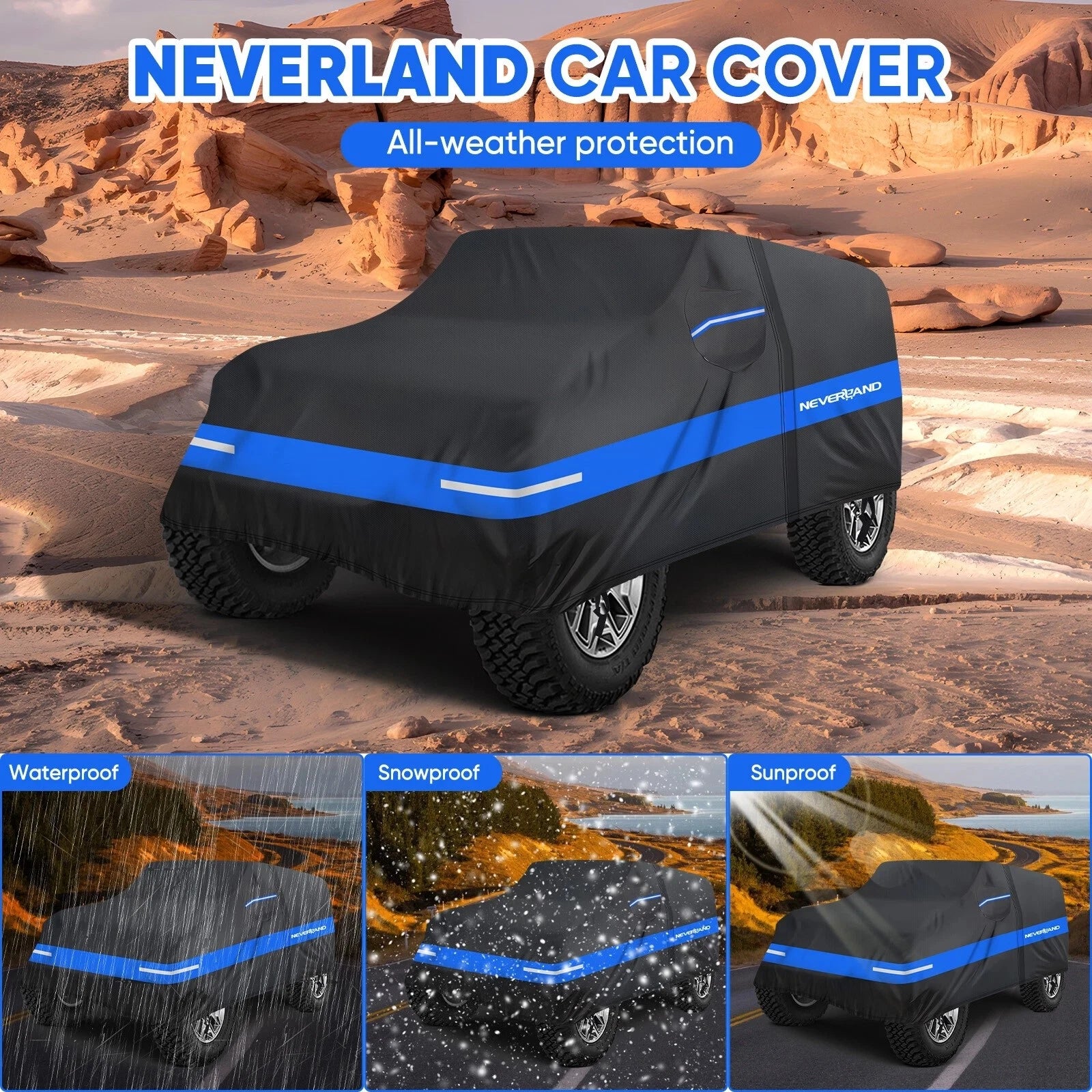 Heavy Duty Car Cover for Jeep Wrangler JKU JLU (1999–2025)