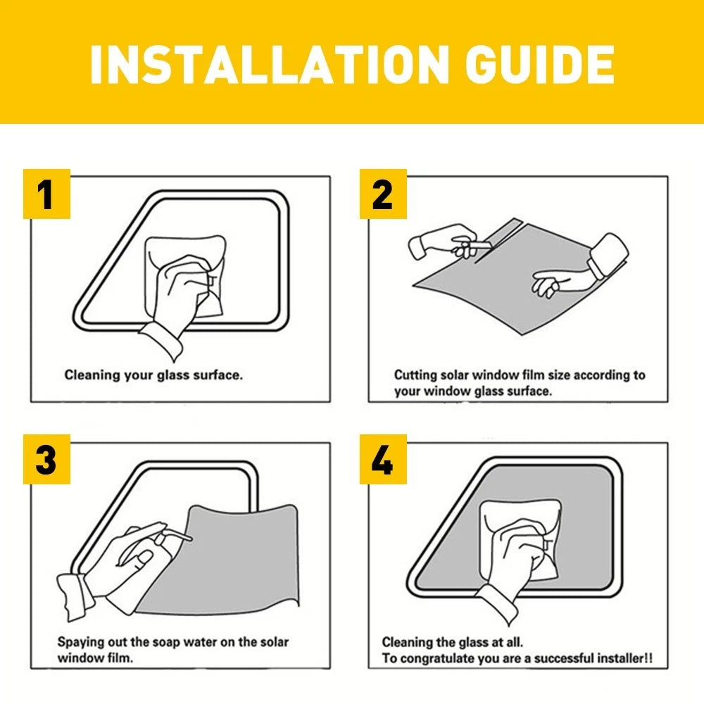 Window Tint Film 1% VLT for Car Home Office Glass (10ft Roll)