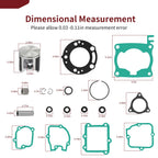 54mm STD B Piston Gasket Top End Rebuild Kit for Honda CR125R (2003–2004)