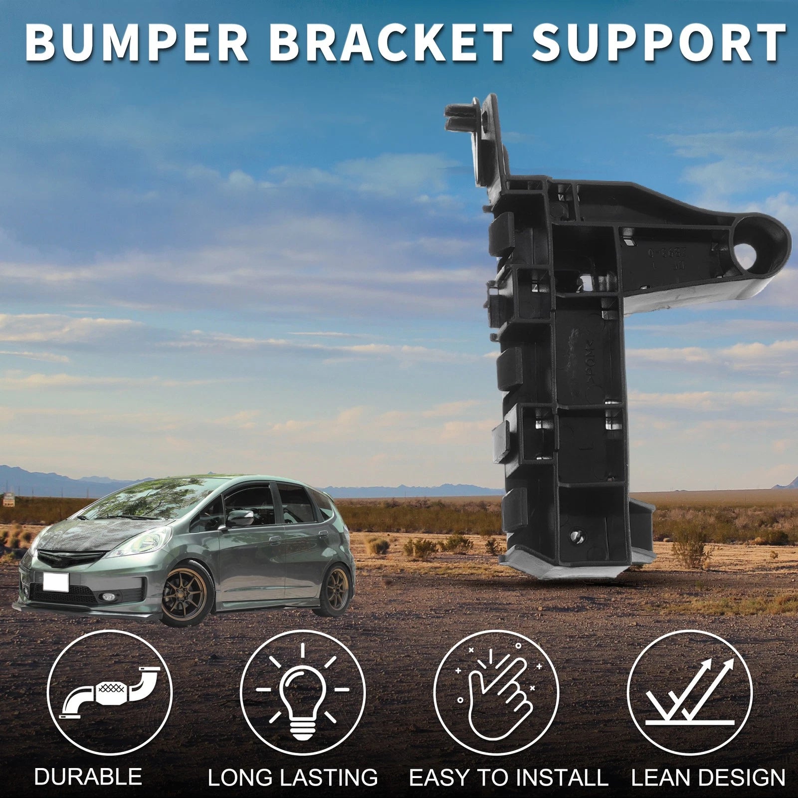 1pc Left Front Bumper Retainer Bracket No. 71198TG0T01 for Honda Jazz (2008–2014)