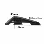 Motorcycle Front Side Aerodynamic Spoilers with White Light