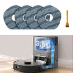 Set of 4 Microfiber Mop Pads for eufy X10 Pro, Omni X9 Pro Vacuums
