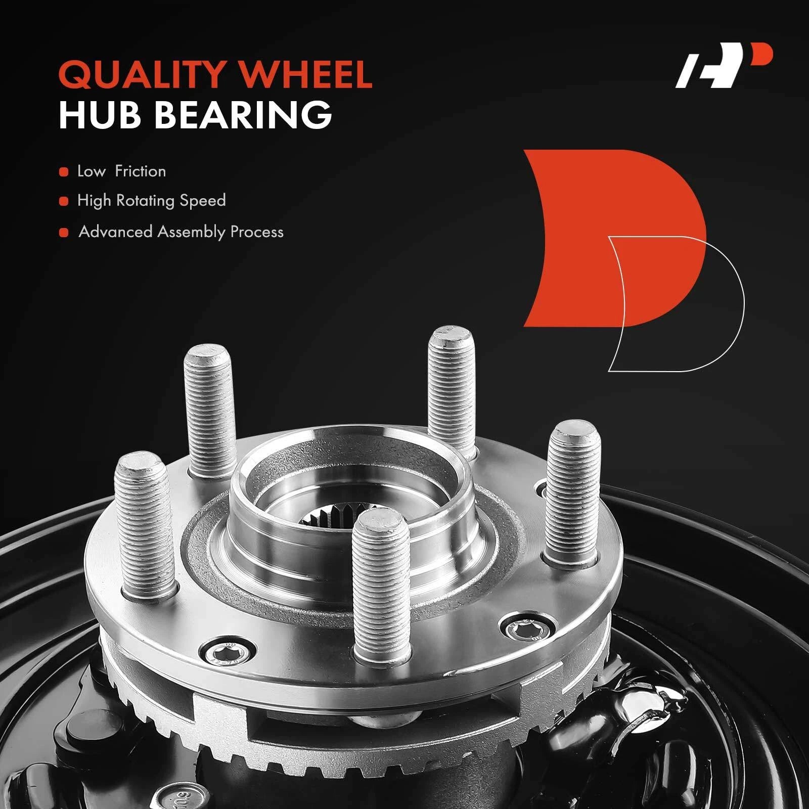 Pair Rear Steering Knuckle & Hub Bearing for Subaru Forester (2003–2008)