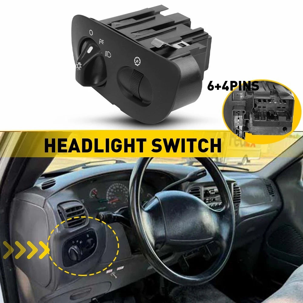 Fog Headlamp Dimmer Switch for Ford F150 (2000–2003) DS1374 YL3Z11654AAB