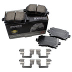 Set of 4 Akebono EURO Rear Ceramic Slotted Brake Pads for Volkswagen CC (2009–2017)