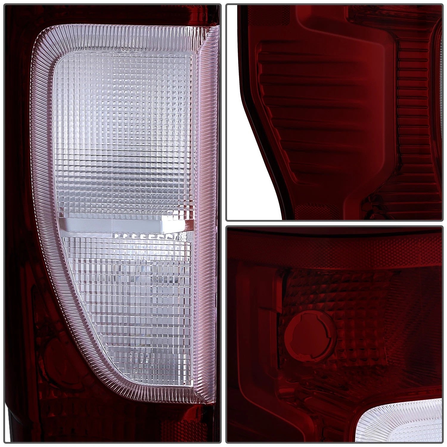 Pair of Tail Brake Lights for Ford F-250 F-350 Super Duty (2020–2022)