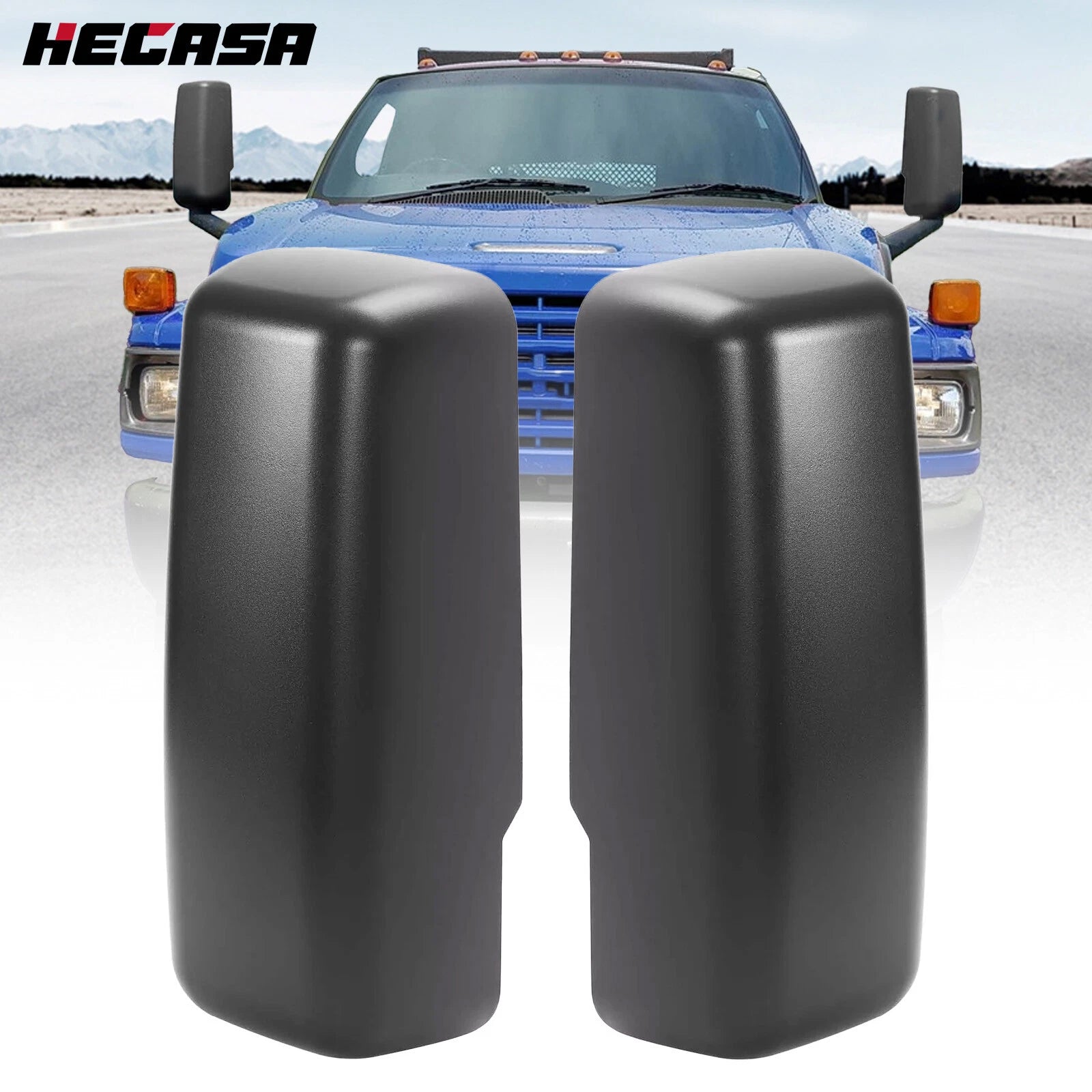 Pair Side View Mirror Cap Cover for Chevrolet GMC C4500 Kodiak Topkick (2003–2009)