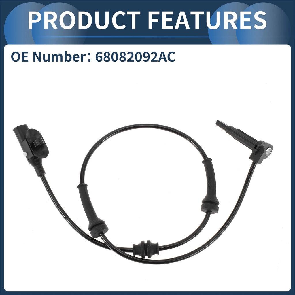 ABS Wheel Speed Sensor No. 68082092AC for Dodge Dart (2013–2016) Front