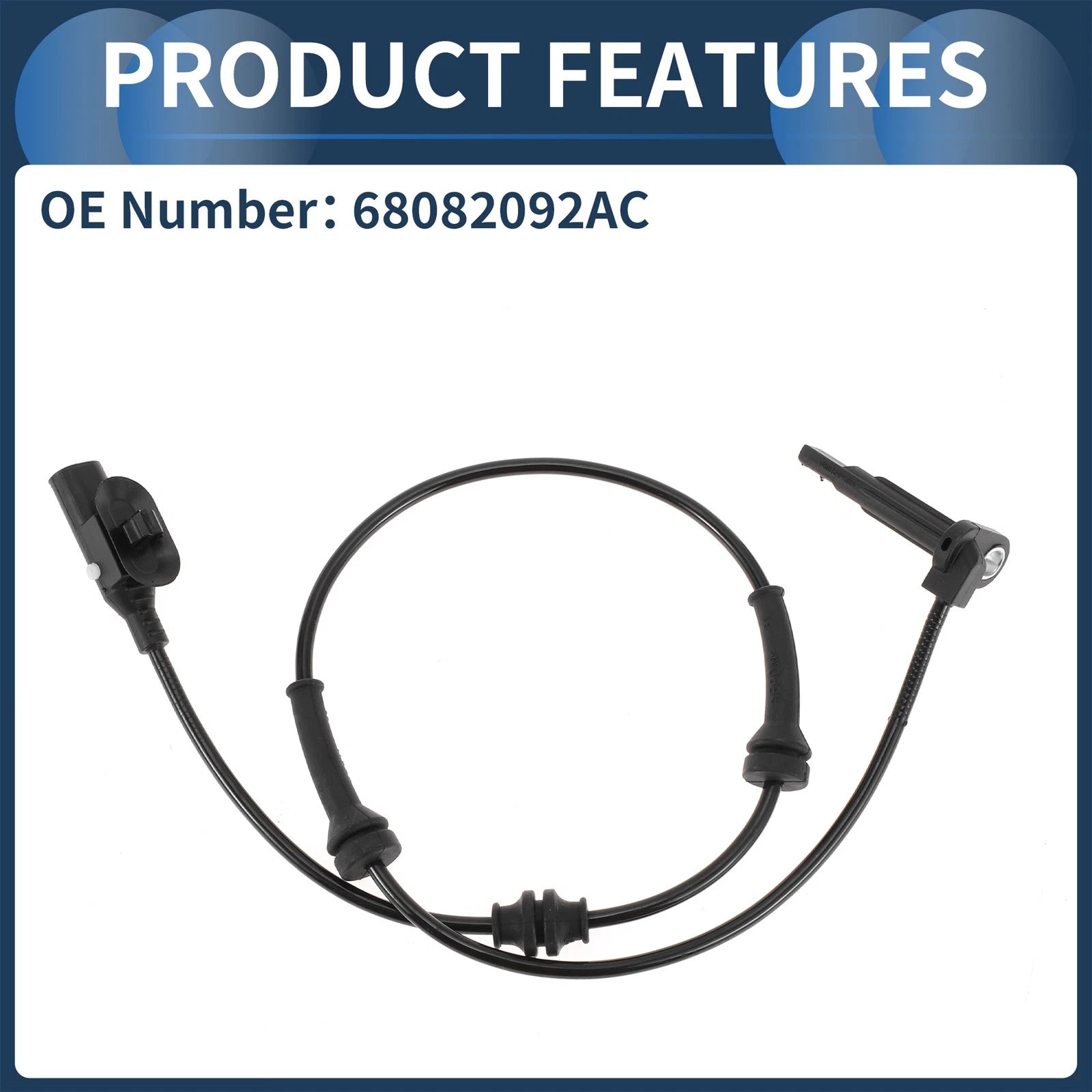 ABS Wheel Speed Sensor No. 68082092AC for Dodge Dart (2013–2016) Front