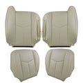 Set of 2 Leather Seat Covers for Chevy Tahoe (2003–2006) Tan