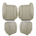 Set of 2 Leather Seat Covers for Chevy Tahoe (2003–2006) Tan