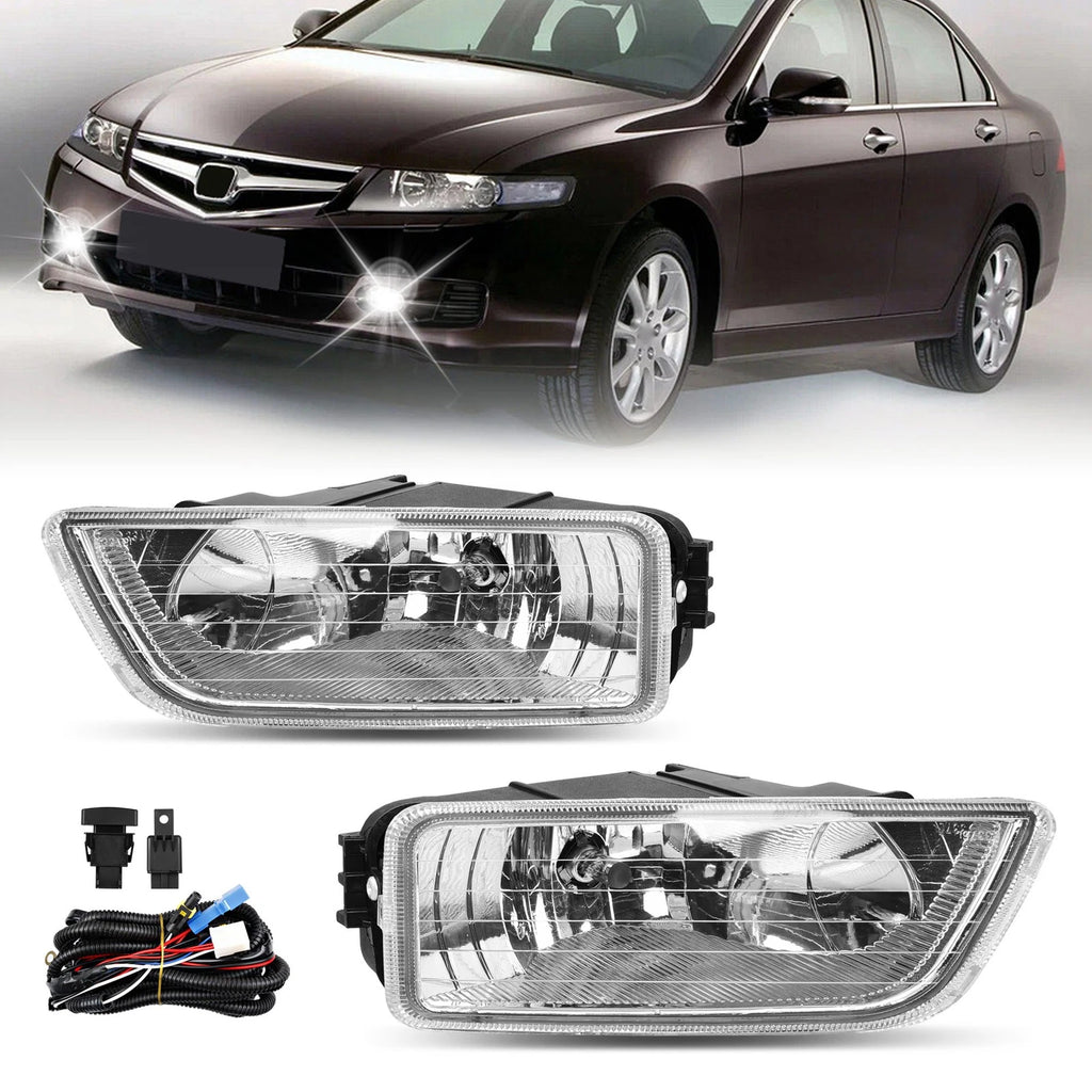 Fog Light Assembly for Honda Accord (2003–2007) with Bulbs & Harness Kit