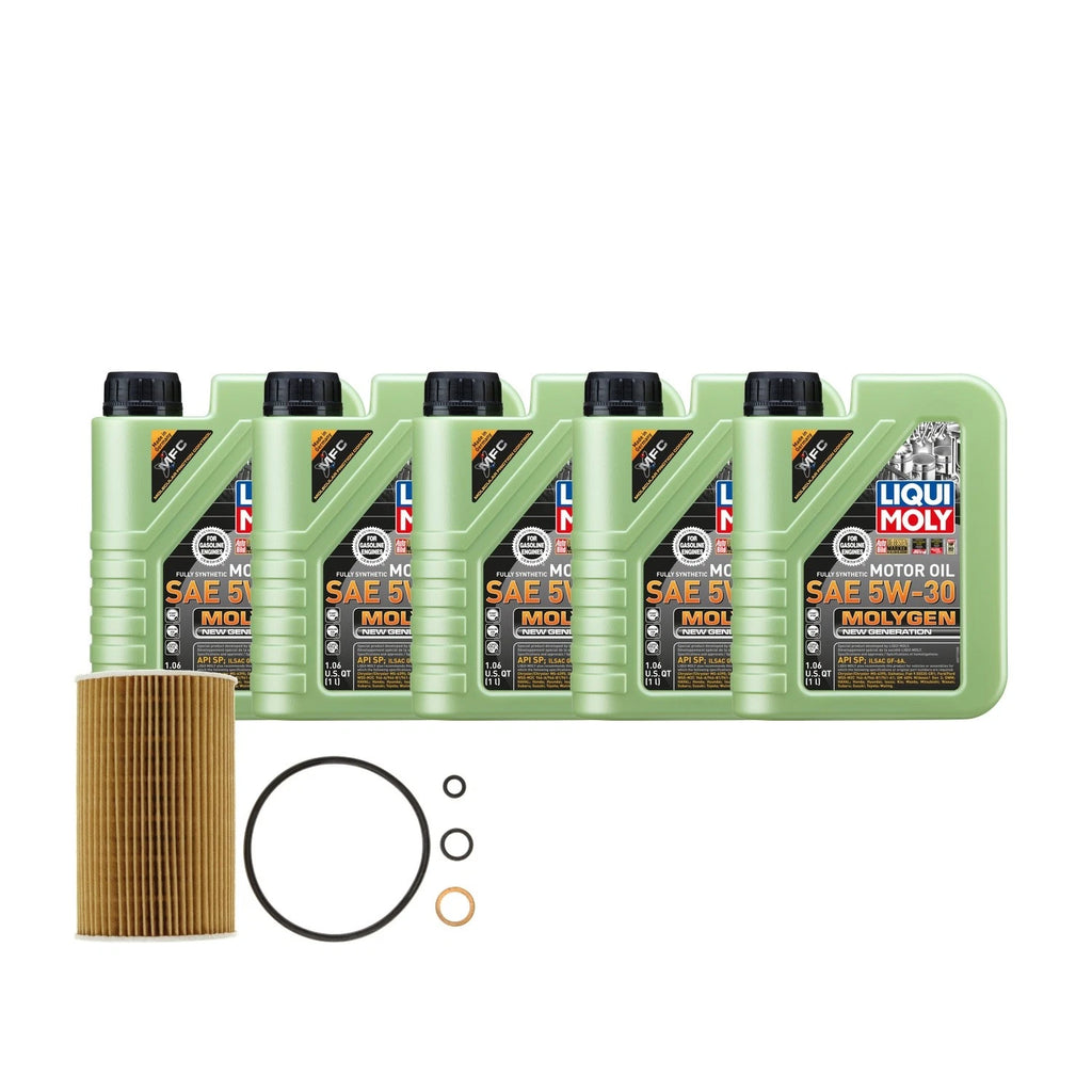 5L Liqui Moly Molygen 5W30 Oil Change Kit for BMW 318i M44 (1994–1998)