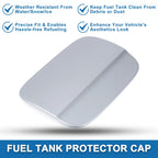 Fuel Tank Door Cap for Audi A4 (2009–2016) Fuel Filler Flap Cover Silver