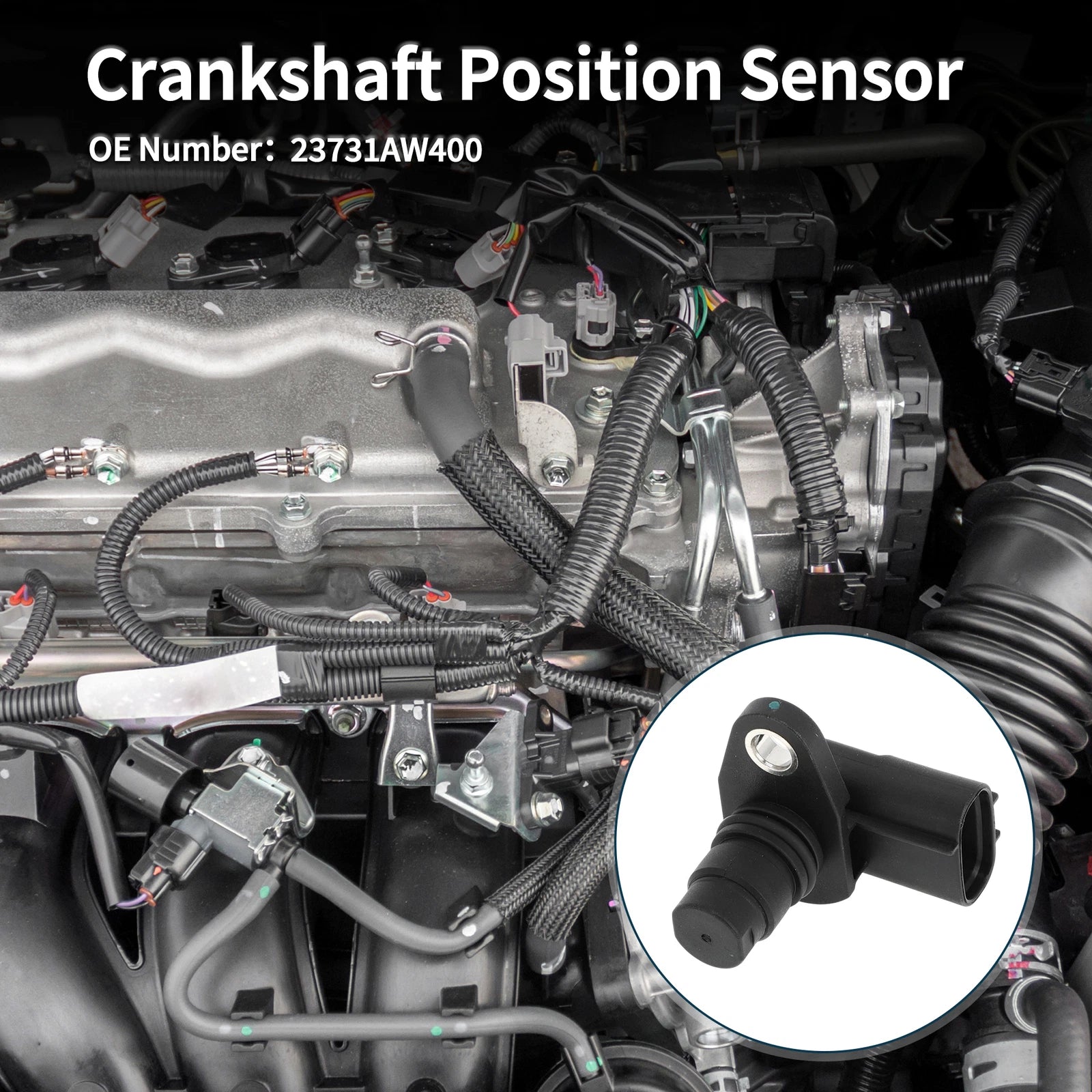 Crankshaft Position Sensor for Nissan Primera 2.2Di (2002–2007) No. 23731AW400