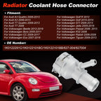 Radiator Coolant Hose Connector for Volkswagen Beetle, Audi A3 (2006–2012) 1K0122291C