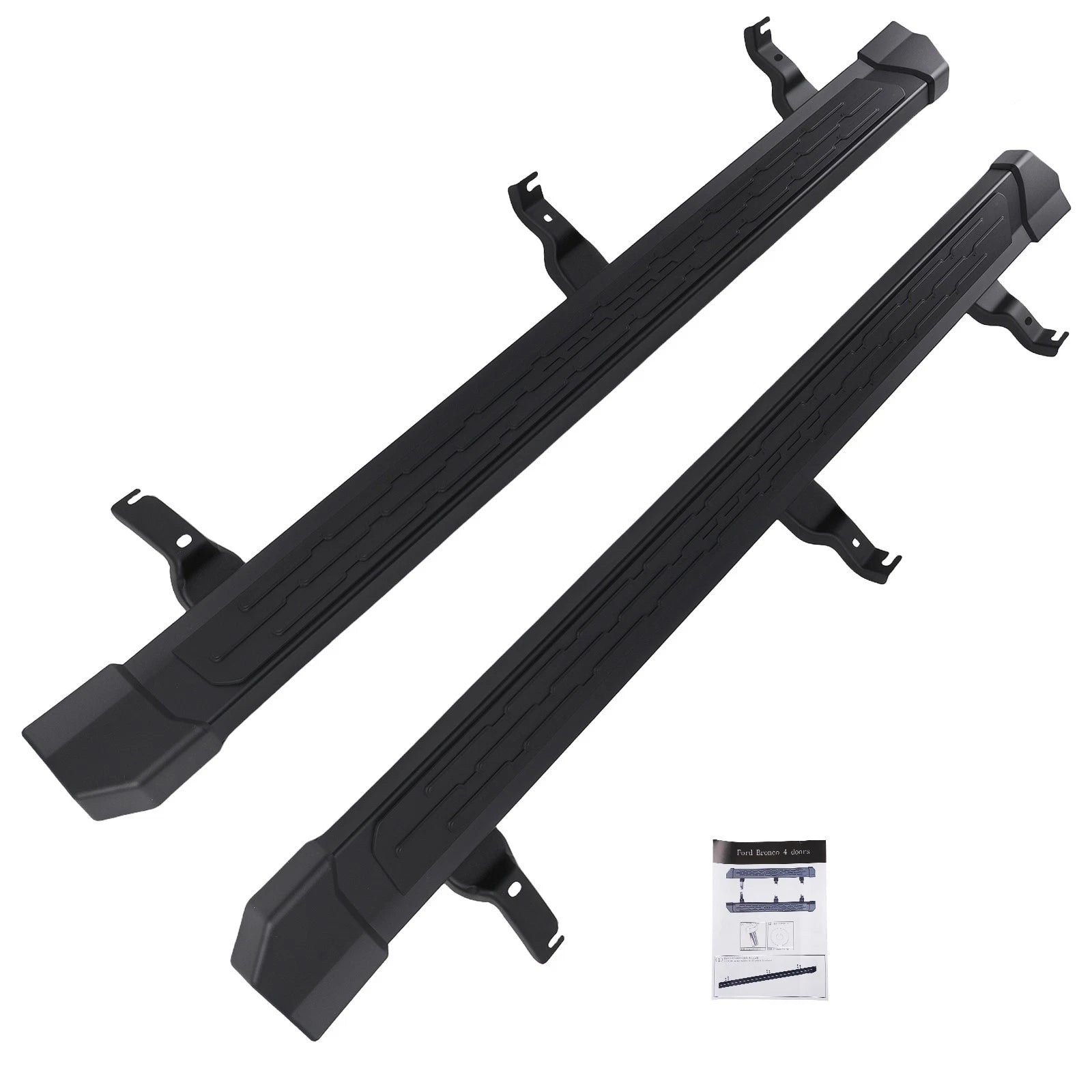 2X Non-Slip Nerf Bars Side Step for Ford Bronco 4-Door (2021–2026)