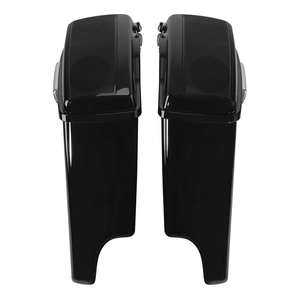 5" Stretched Saddlebags for Harley Touring (2014–2023) Dual 5x7" Cutout