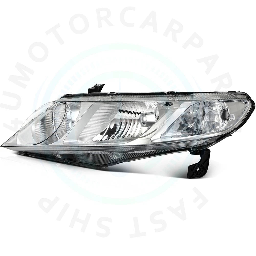Pair Chrome Headlight Assemblies for Honda Civic (2006–2011)