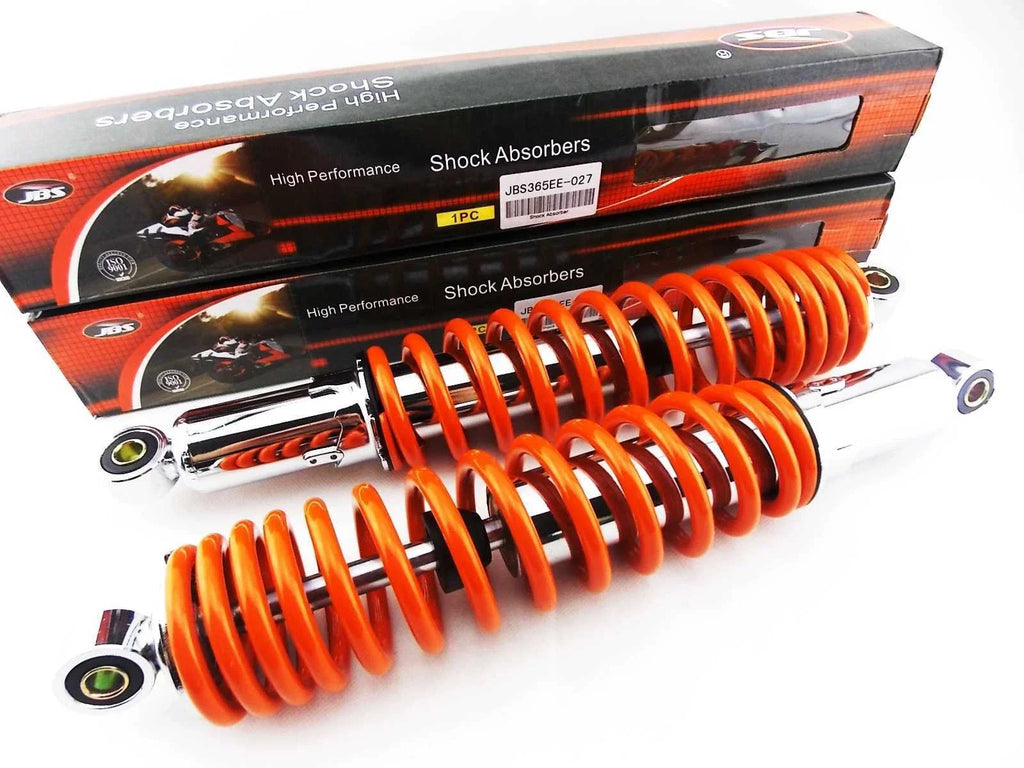 365mm JBS Orange/Chrome Shock Absorbers for Honda MR250 Elsinore