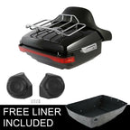 Trunk Backrest Rack Speakers for Harley Touring Road Glide (2014–2026)