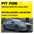 2Pcs Fog Light Cover Bezel Frame for Nissan Sentra (2024–2025)