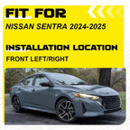 2Pcs Fog Light Cover Bezel Frame for Nissan Sentra (2024–2025)