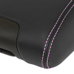 Leather Console Armrest Cover for Jeep Wrangler (2011–2017) Pink Stitch