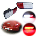 2X White/Red Backup Tail and Brake Lights for Chrysler PT Cruiser (2006–2010)