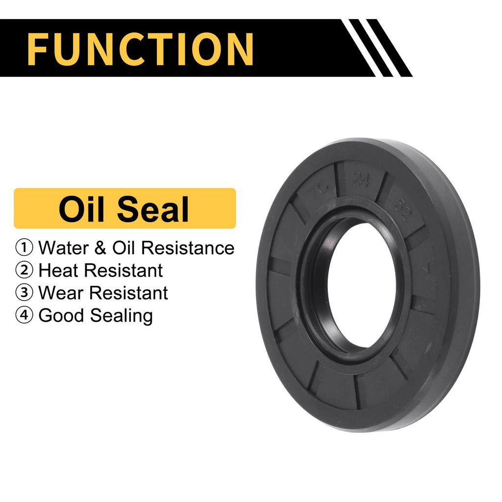 Set of 5 Oil Seal Ring 24x52x7mm NBR Rubber for Various Models 