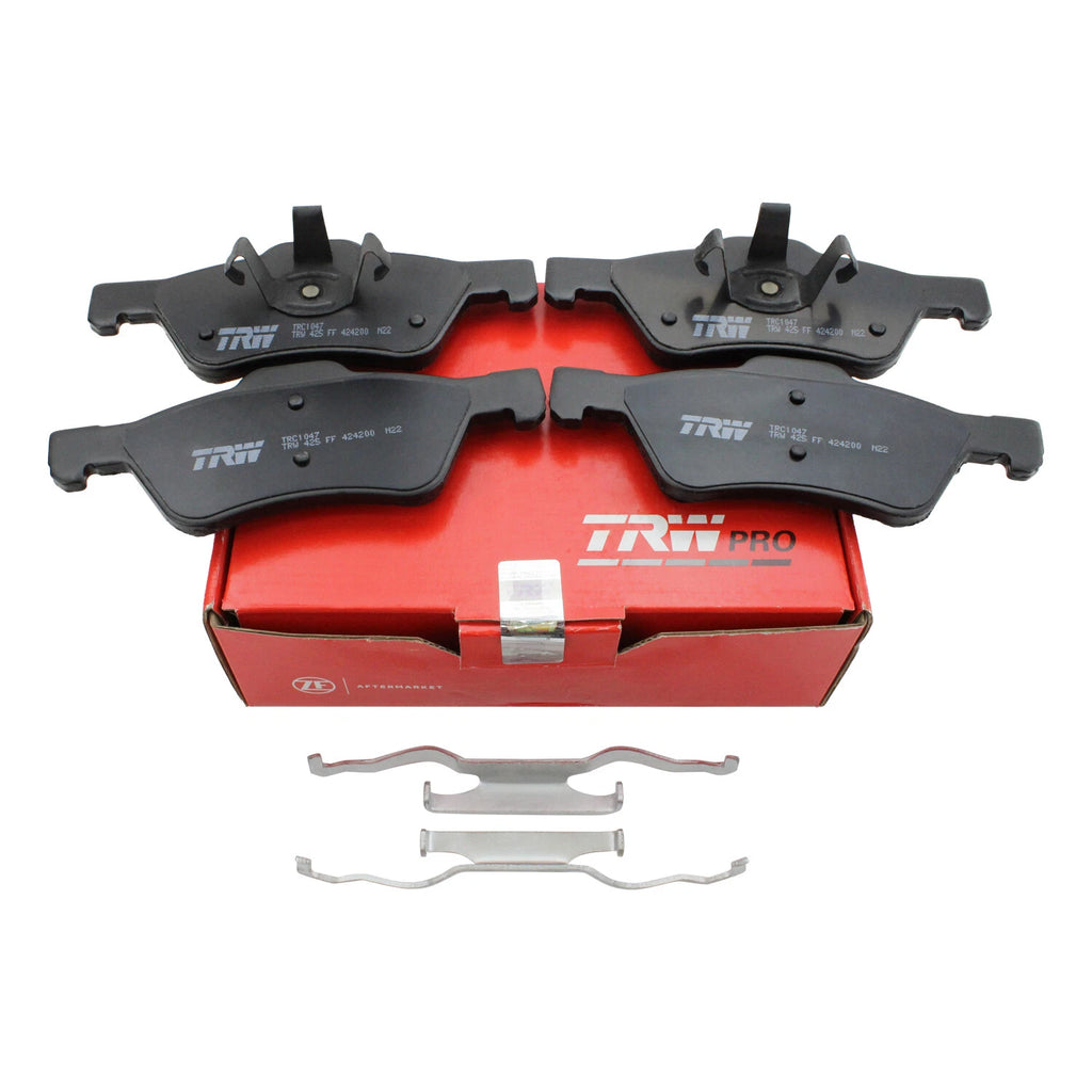 Set of 4 TRW Pro Front Ceramic Disc Brake Pads for Ford Escape (2001–2012)