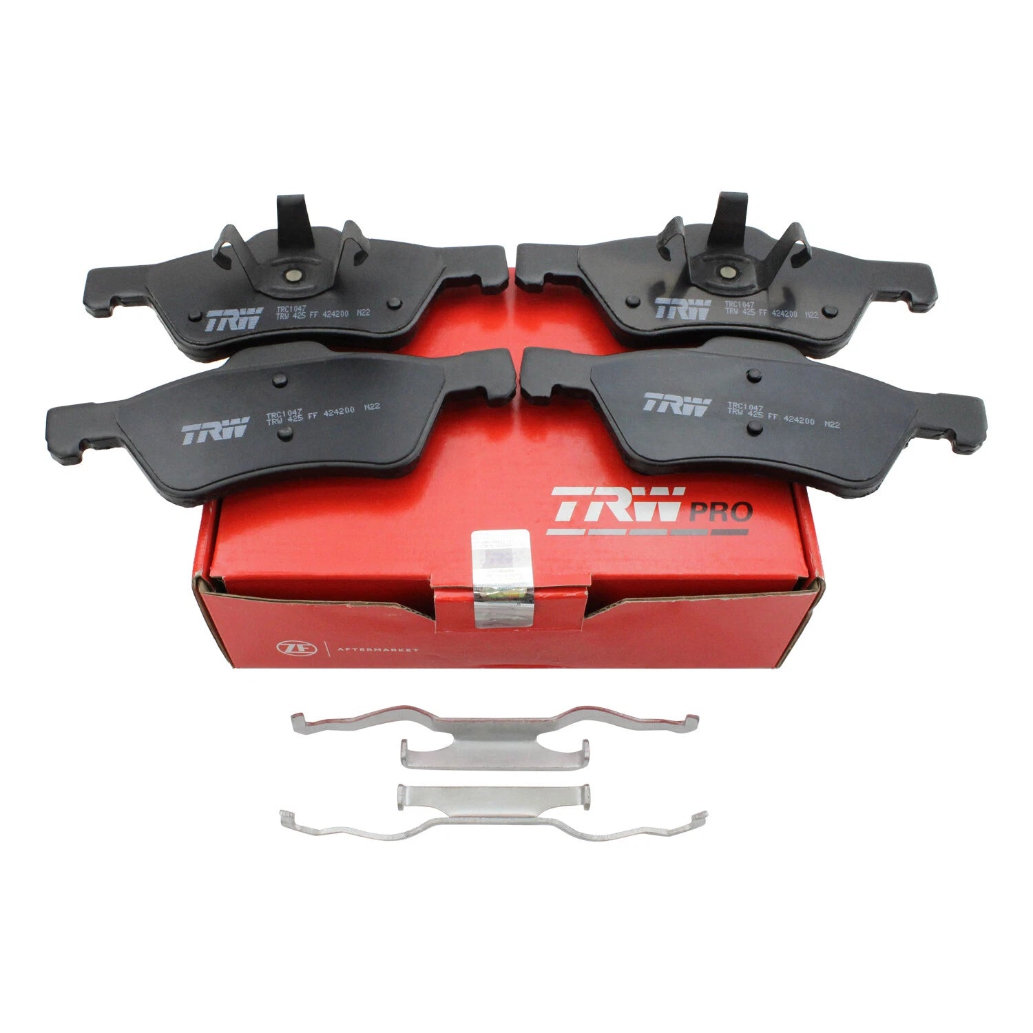 Set of 4 TRW Pro Front Ceramic Disc Brake Pads for Ford Escape (2001–2012)
