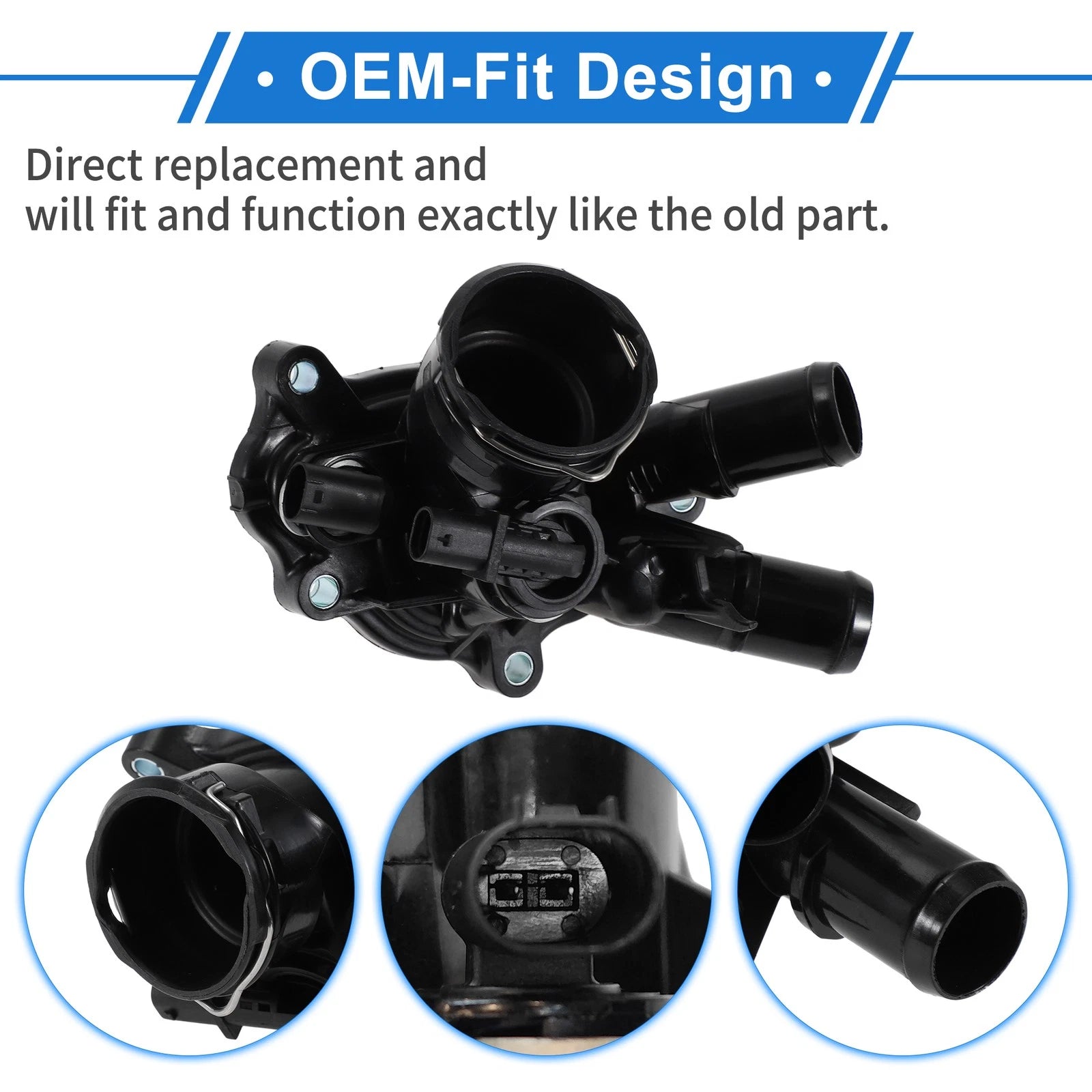 Engine Coolant Thermostat Housing Assembly for Mercedes-Benz W205 R172 (2015–2020)