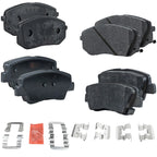 Set of 4 Ceramic Brake Pads for 2015 Hyundai Sonata