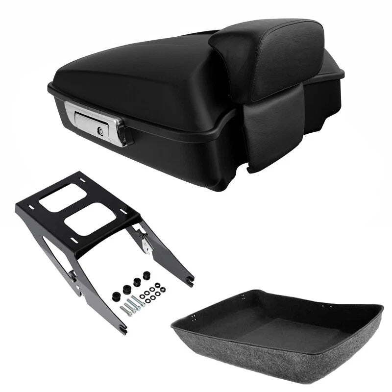 Chopped Trunk Backrest Mount for Harley Sport Glide (2018–2021) Matte Black