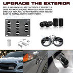 Tow License Plate, Air Valve Cap & Release Fastener for Hyundai Genesis (2015-2020)