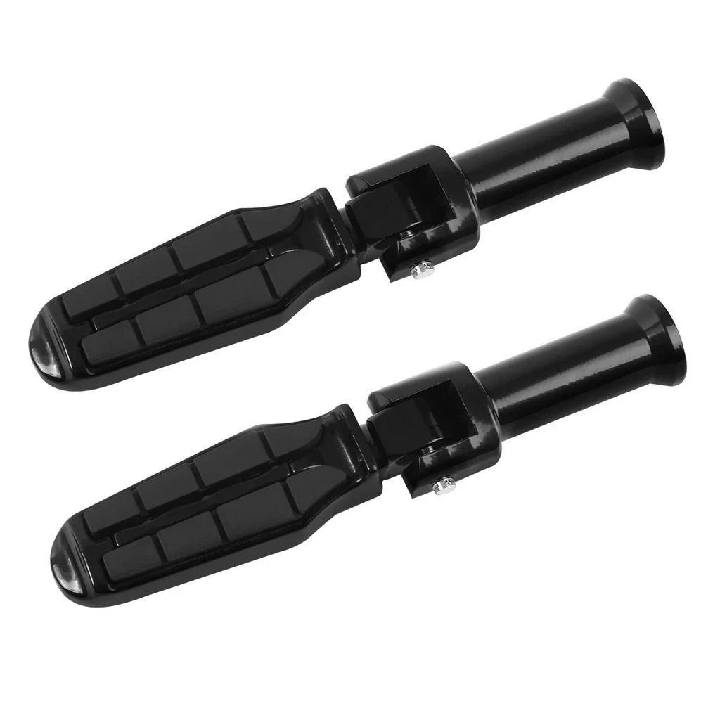 Black Rear Passenger Foot Pegs for Harley Softail Street Bob (2018-2025)