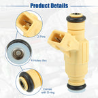 Set of 4 Fuel Injector Nozzles for Ford Escort, Mercury Tracer (1998)