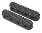 Black Cast Aluminum Valve Covers with Integrated Coil Cover for LS Engines (1967–2019)