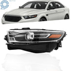 Left Halogen Headlight Assembly for Ford Taurus (2016-2019)