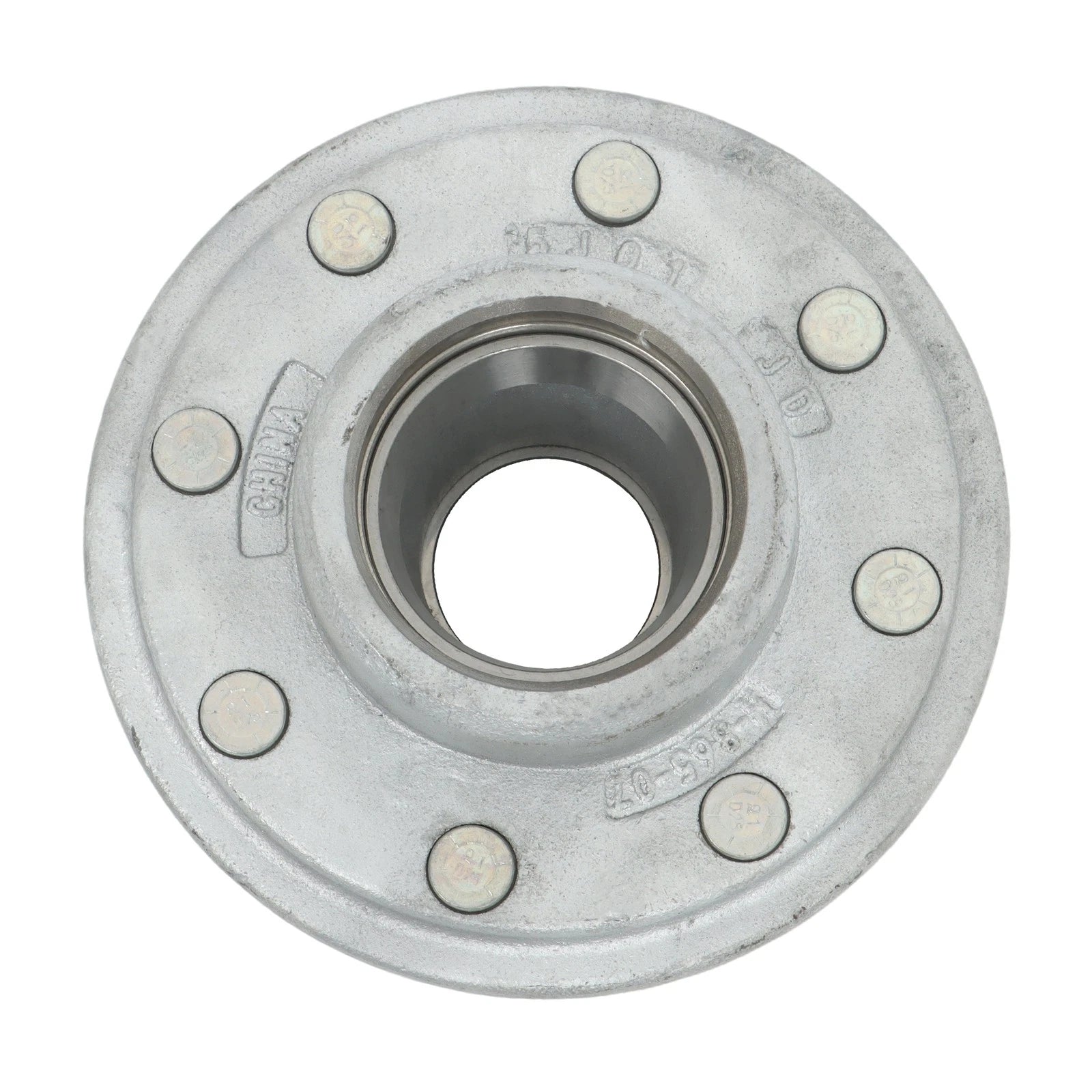 Set of 4 Galvanized Trailer Hub Kit for 7000lbs Axle (Year Range)