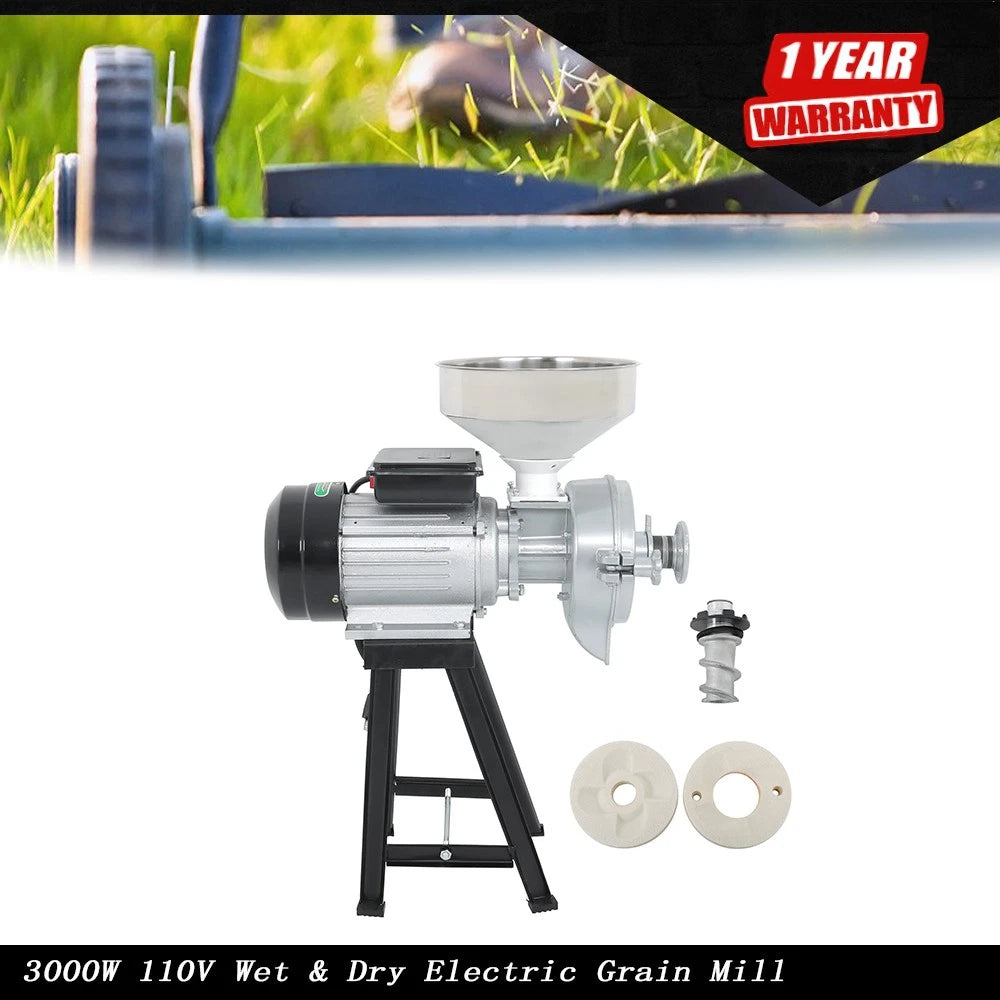 Electric Grain Mill Grinder for Corn (110V)