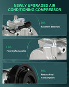 A/C Compressor and Clutch for Hyundai Sonata, Kia Magentis (2002–2005)