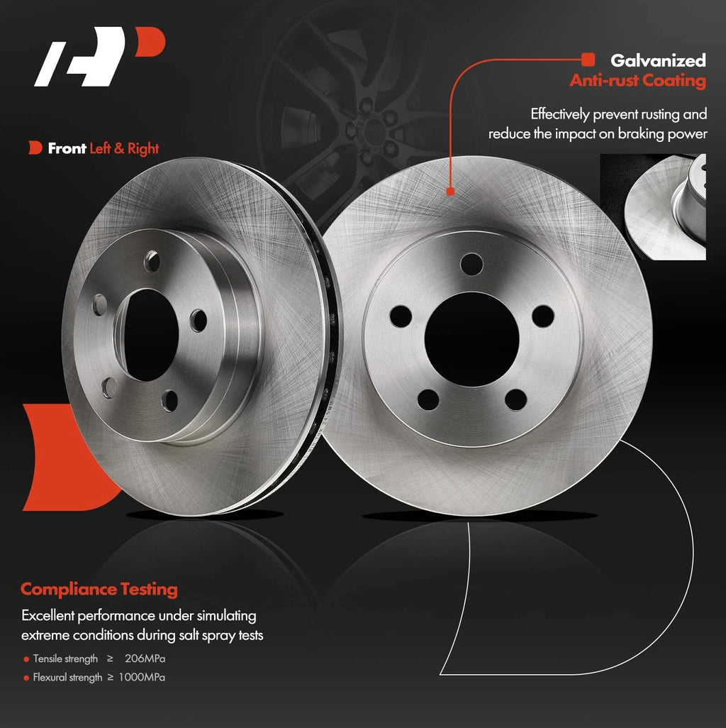 Front Disc Brake Rotors & Ceramic Pads for Ford Explorer Ranger (1995-2001)