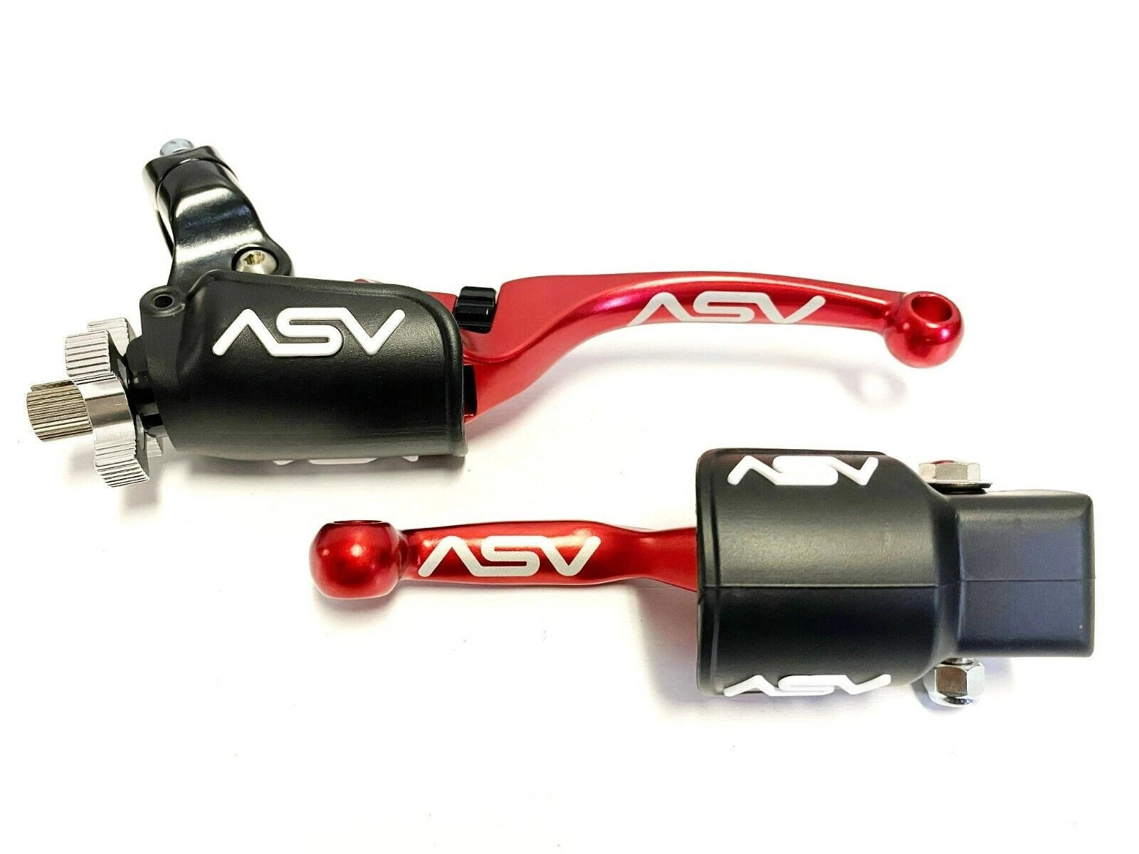 2X Front Brake Clutch Perch Levers for Suzuki DRZ 400 (2000–2023) - Red