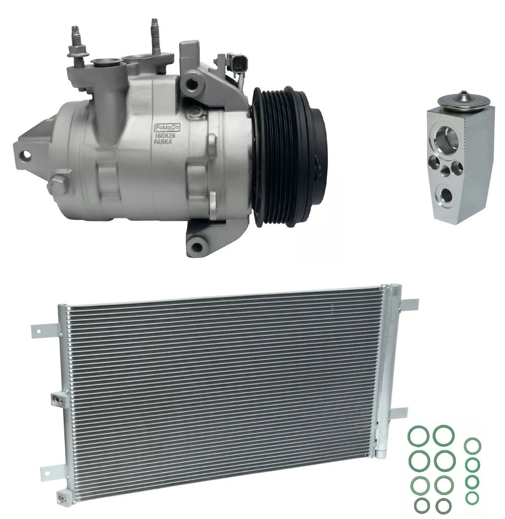 A/C Compressor Kit With Condenser for Ford F-150 2.7L (2015–2015)