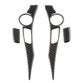 Set of 4 Carbon Fiber Steering Wheel Panel Cover Trim for Toyota Prius (2012–2015)