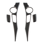 Set of 4 Carbon Fiber Steering Wheel Panel Cover Trim for Toyota Prius (2012–2015)