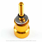 CNC Knurled Seat Bolt Gold for BMW R Nine T/Scrambler/Racer/Urban/Pure (2014–2020)