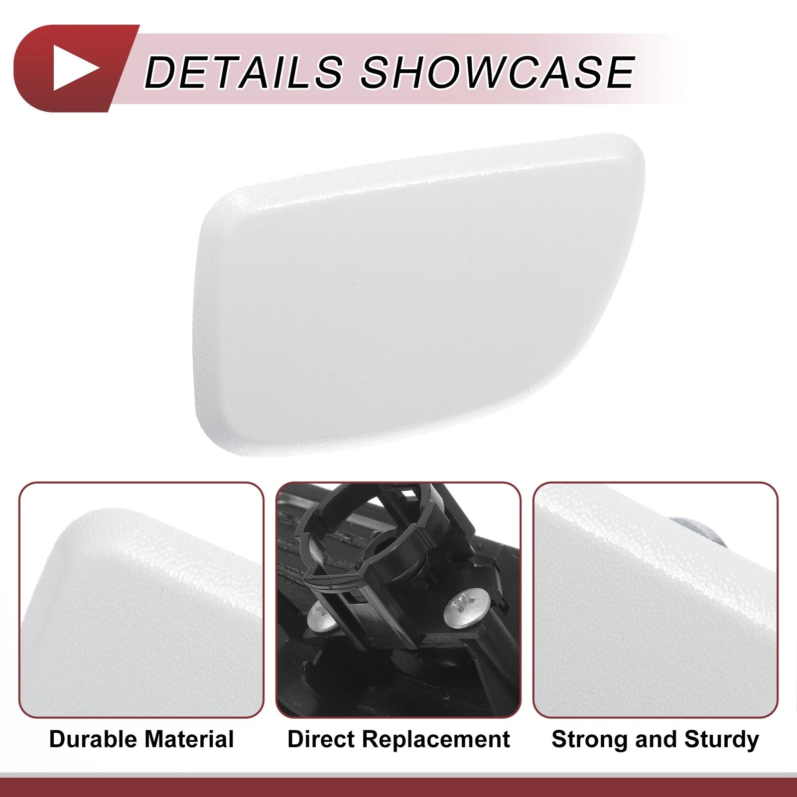 Front Left Washer Nozzle Cover Cap for Subaru Forester (2005–2007) White
